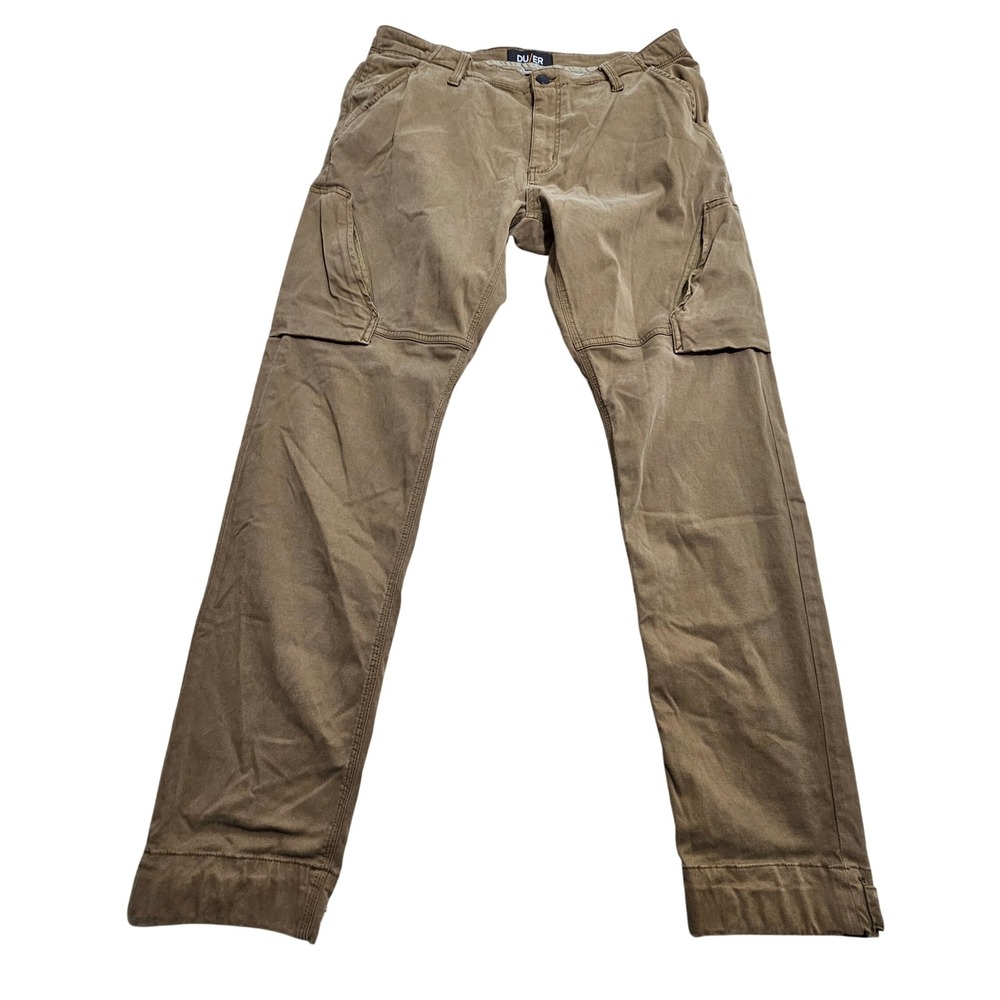 DU/ER Cargo Pants Mens 36x32 Brown Pimlico Performance MPTH1006